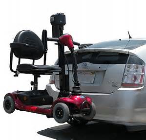 electric scooter lift sun city car auto suv rv hatchback outside exterior trailer hitch class 3 trilift